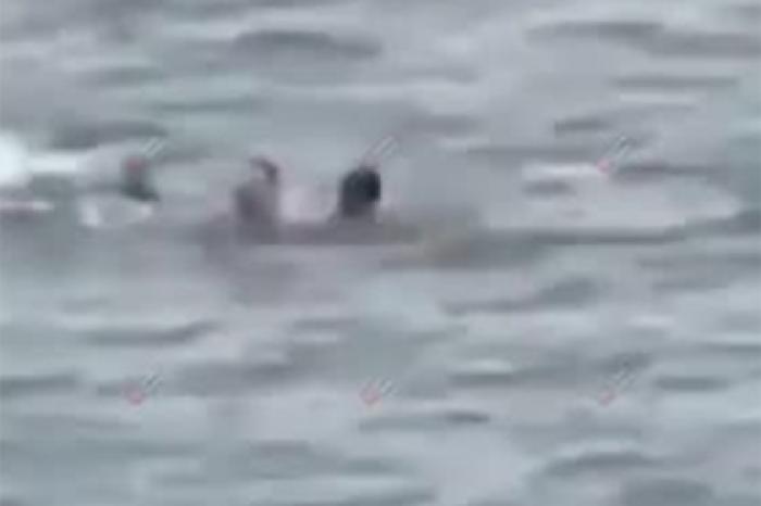 Спасение тонувшего в Черном море туриста сняли на видео