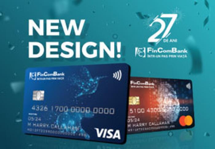 LA CELEBRAREA A 27 DE ANI AI SĂI, FINCOMBANK ANUNŢĂ LANSAREA NOULUI DESIGN A CARDURILOR – CARDURILOR CU SOLUŢII INOVATIVE