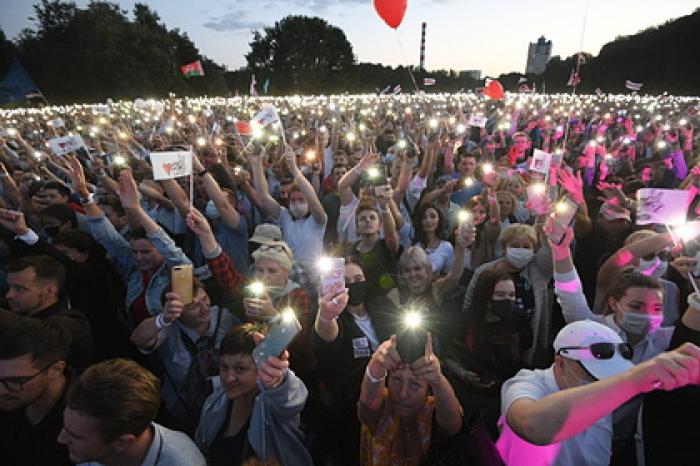 Митинг оппозиции посетило рекордное количество белорусов
