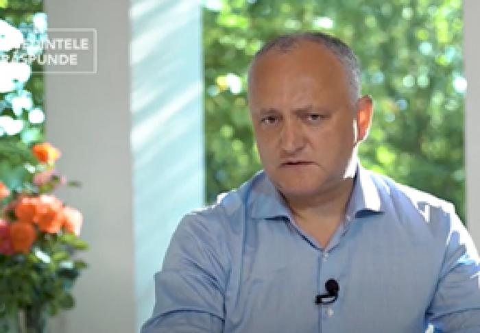 PREŞEDINTELE IGOR DODON CONSIDERĂ CĂ SINGURA SOLUŢIE PENTRU SITUAŢIA CREATĂ SUNT ALEGERILE ANTICIPATE
