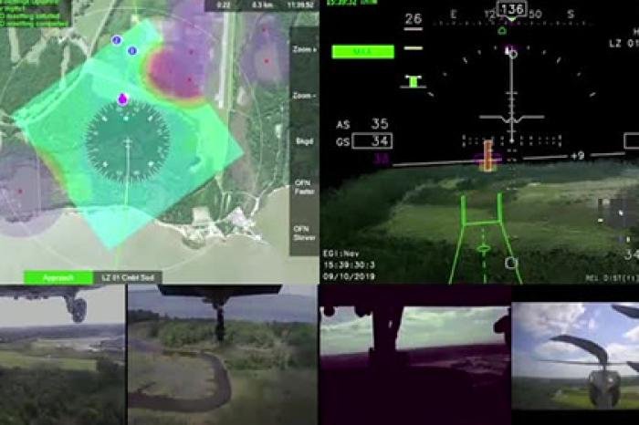 США показали работу системы наведения UH-60 Black Hawk