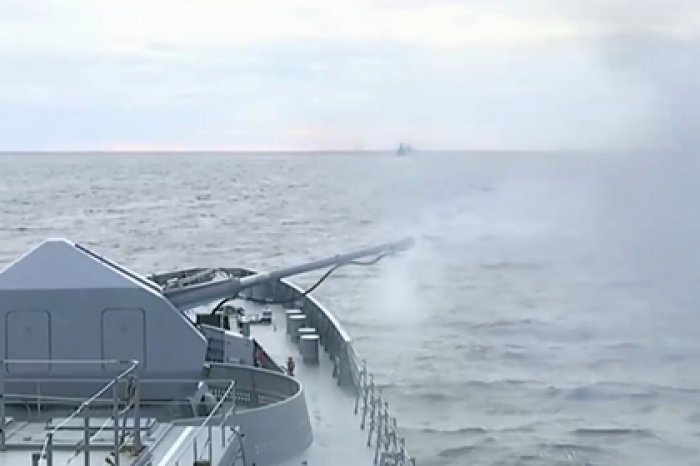 Учения Черноморского флота попали на видео