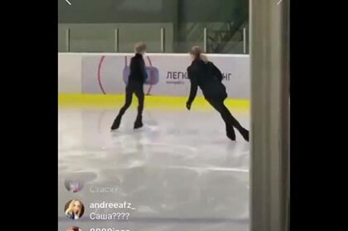 Видео тренировки Косторной в академии Плющенко вызвало споры среди фанатов