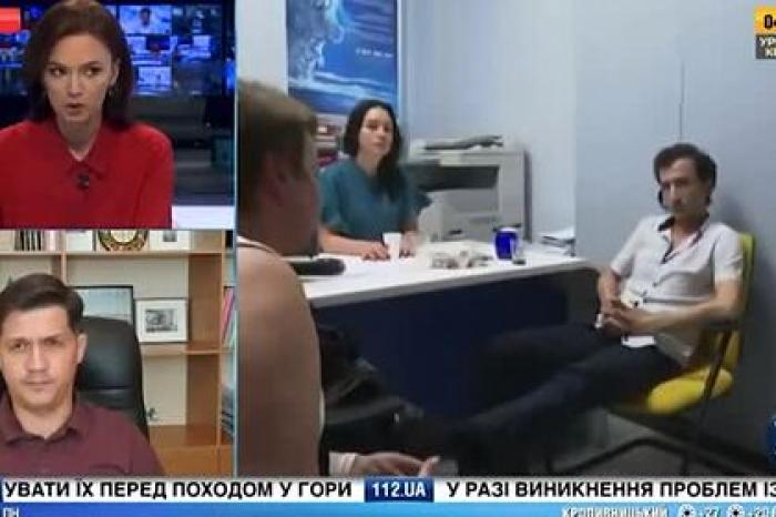 Захват террориста в Киеве попал на видео