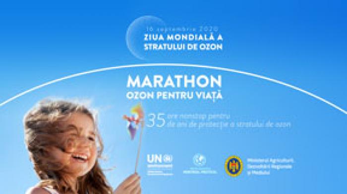 CATEVA ZECI DE SPORTIVI AMATORI VOR ALERGA FARA INTRERUPERE 35 DE ORE PENTRU A SENSIBILIZA OPINIA PUBLICA ASUPRA PROBLEMEI PROTECȚIEI STRATULUI DE OZON