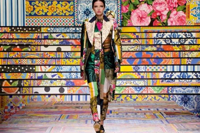 Dolce & Gabbana представил новую коллекцию одежды из лоскутов ткани