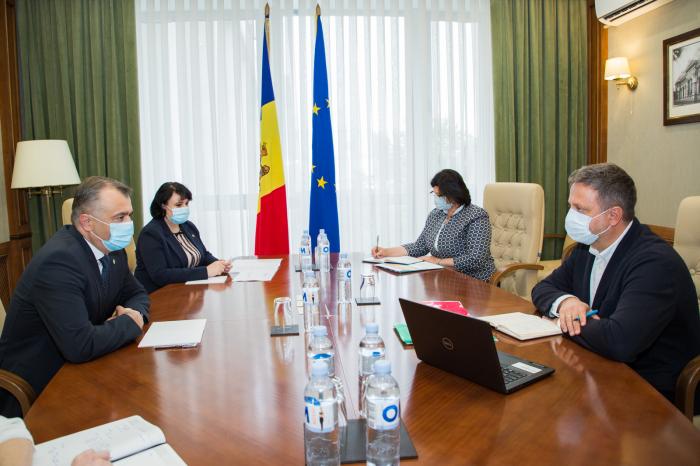 Premierul Chicu a avut o întrevedere cu reprezentantul OMS în Republica Moldova, Igor Pokanevych