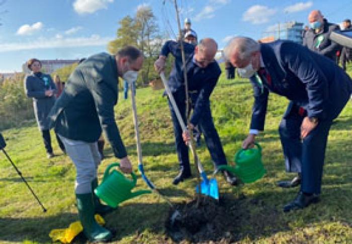 AMBASADORUL TURCIEI LA CHIȘINĂU ÎMPREUNĂ CU ALȚI OFICIALI AU PLANTAT 120 DE COPACI PE STRADA ALBIȘOARA