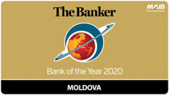 MOLDOVA AGROINDBANK – ”BANCA ANULUI” 2020 ÎN REPUBLICA MOLDOVA POTRIVIT THE BANKER