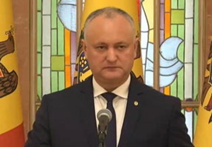 PREȘEDINTELE IGOR DODON A DECLARAT NECESITATEA DE A ÎNCEPE CONSULTĂRILE PENTRU DIZOLVAREA PARLAMENTULUI