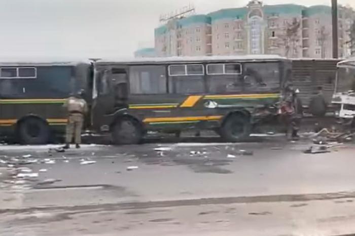 Число пострадавших в ДТП с колонной военных автобусов достигло 41