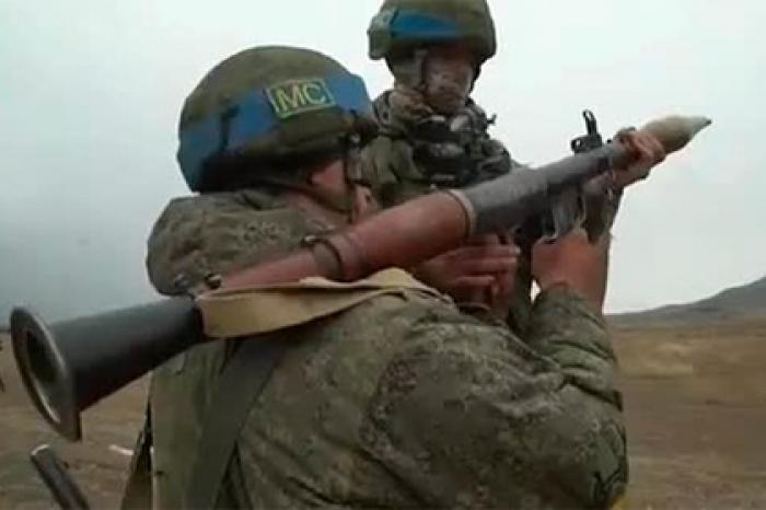 Опубликовано новое видео тренировки российских миротворцев в Нагорном Карабахе