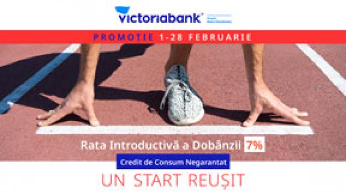 CREDIT DE CONSUM NEGARANTAT DE LA VICTORIABANK DE DOUĂ ORI MAI IEFTIN