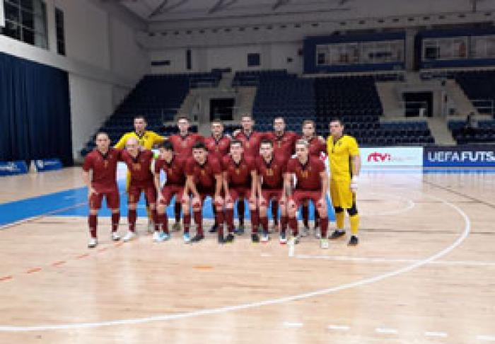 ECHIPA MOLDOVEI DE FUTSAL A JUCAT UN MECI DE EGALITATE (4: 4) CU CEA A SLOVACIEI
