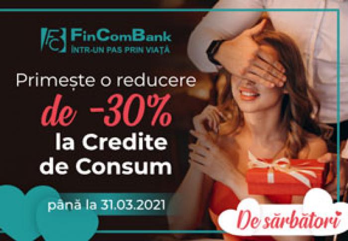 LUNA ÎNDRĂGOSTIȚILOR ÎȚI ADUCE REDUCERI DE PÂNĂ LA -30% LA EXPRESS CREDIT DE LA FINCOMBANK