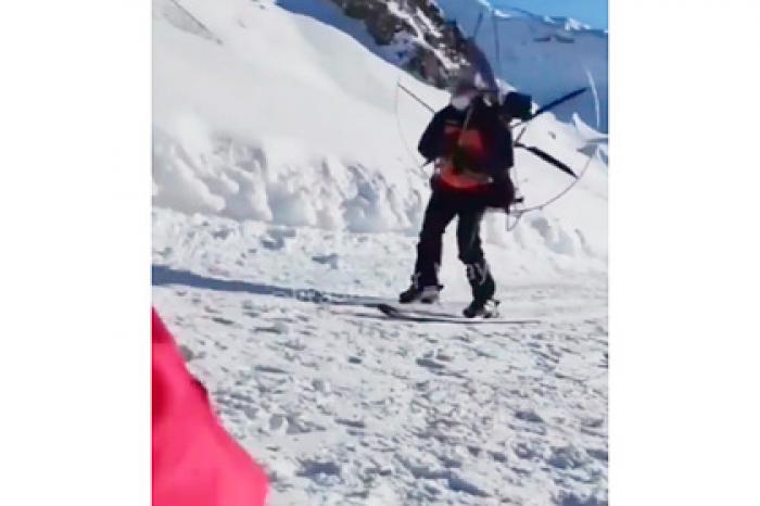 Лыжник нашел способ не платить за подъемник в горах Сочи и попал на видео