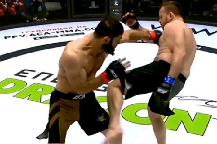 Российский боец MMA нокаутировал оппонента за 26 секунд