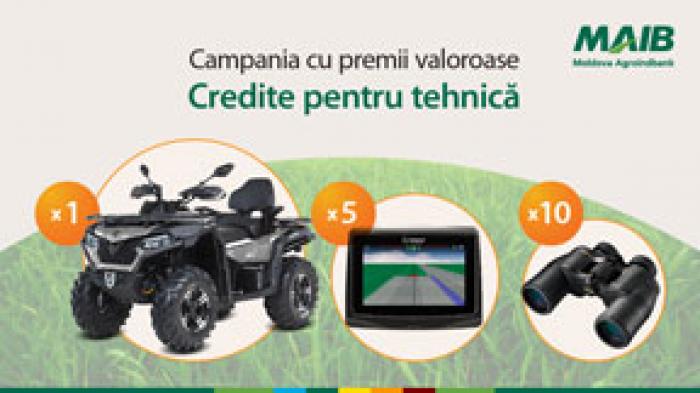 IA UN CREDIT PENTRU UTILAJ AGRICOL ȘI PARTICIPĂ LA O TOMBOLĂ CU PREMII VALOROASE