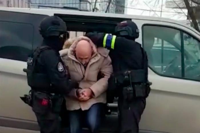Появилось видео задержания в Москве члена банды Басаева
