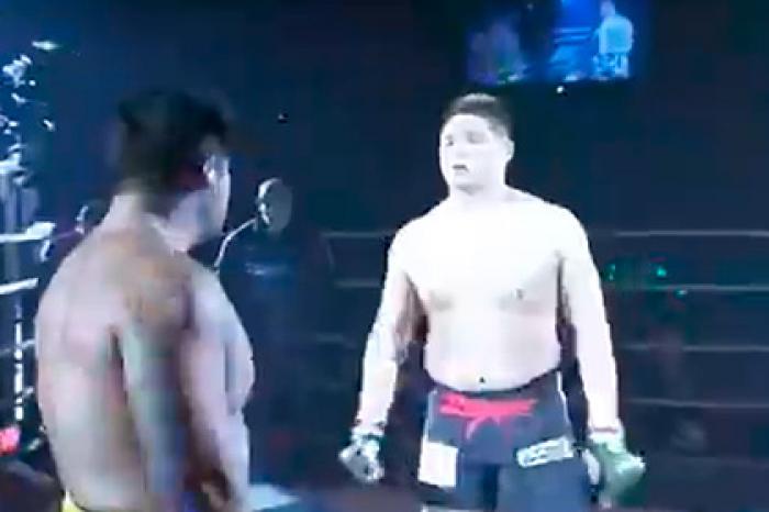 Сумоист нокаутировал бойца MMA за шесть секунд