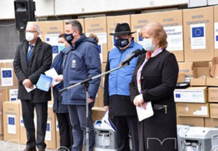 UNIUNEA EUROPEANĂ, OMS ȘI GUVERNUL GERMAN AU OFERIT MOLDOVEI UN ALT LOT DE AJUTOR UMANITAR ÎN VALOARE DE 14 MILIOANE DE LEI