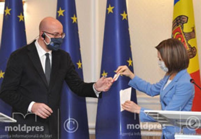 UNIUNEA EUROPEANĂ SPRIJINĂ EFORTELE PREȘEDINTEI MOLDOVEI ÎN REALIZAREA REFORMELOR ȘI ALEGERILOR ANTICIPATE: ȘEFUL CONSILIULUI EUROPEAN