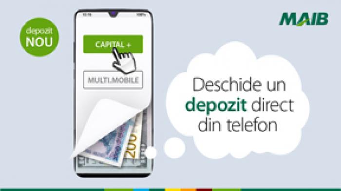 NOU ÎN MAIBANK: O GAMĂ MAI LARGĂ DE DEPOZITE ÎN LEI SAU VALUTĂ STRĂINĂ