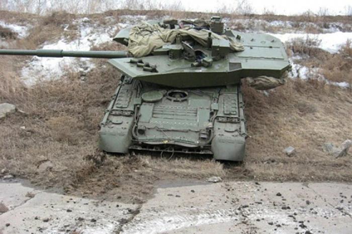 Появились снимки российского «Бурлака» на Т-80