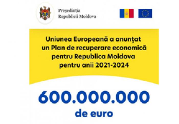 COMISIA EUROPEANĂ A ANUNŢAT UN PLAN DE TREI ANI PENTRU RESTABILIREA ECONOMIEI RM CU UN SUPORT DE 600 DE MILIOANE DE EURO