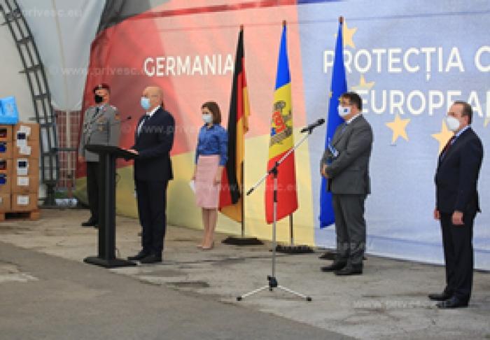 GUVERNULUI GERMANIEI A DONAT MOLDOVEI UN LOT DE ASISTENȚĂ ÎN VALOARE DE 10 MIL. DE EURO PENTRU LUPTA CU PANDEMIA COVID-19