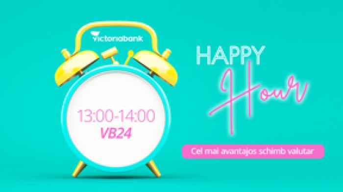 HAPPY HOUR BY VICTORIABANK – CEL MAI AVANTAJOS CURS VALUTAR ONLINE