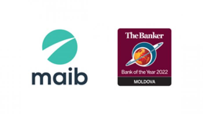 MAIB ПРИЗНАН «БАНКОМ ГОДА 2022» ПО ВЕРСИИ ПРЕСТИЖНОГО ИЗДАНИЯ THE BANKER