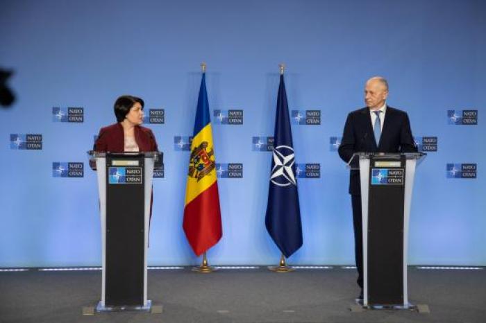 Cooperarea între Republica Moldova și NATO în noile de condiții de securitate regională, discutată la Bruxelles de Natalia Gavrilița și Mircea Geoană