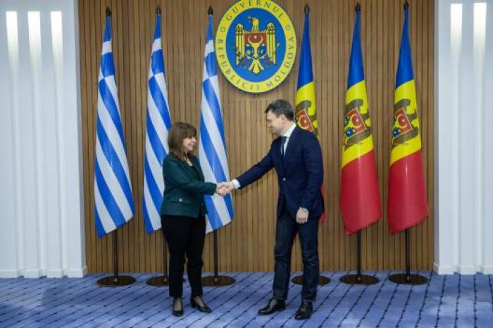 Președinta Katerina Sakellaropoulou la întrevederea cu premierul Dorin Recean a reconfirmat suportul Greciei pentru parcursul european al Republicii Moldova