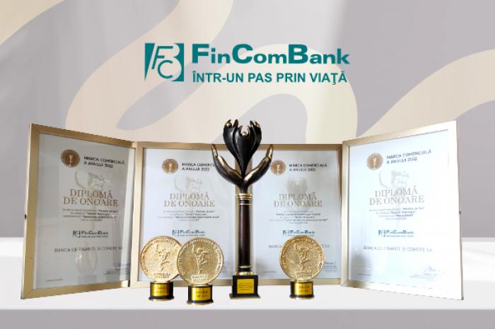 ​FINCOMBANK ПОЛУЧИЛ 4 НАГРАДЫ НА КОНКУРСЕ «MARCA COMERCIALĂ A ANULUI»