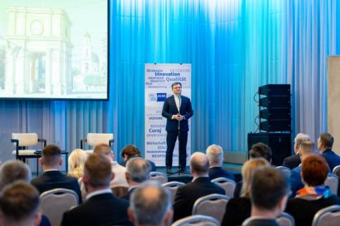 Premierul Dorin Recean, la reuniunea membrilor Camerei de comerț și industrie româno-germane: „Țara noastră are un potențial imens de dezvoltare: avem talent, inovație și un mediu favorabil de creștere pe termen lung”