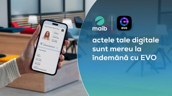​EVO pentru clienții exitenți maib – un pas înainte în digitalizarea serviciilor bancare