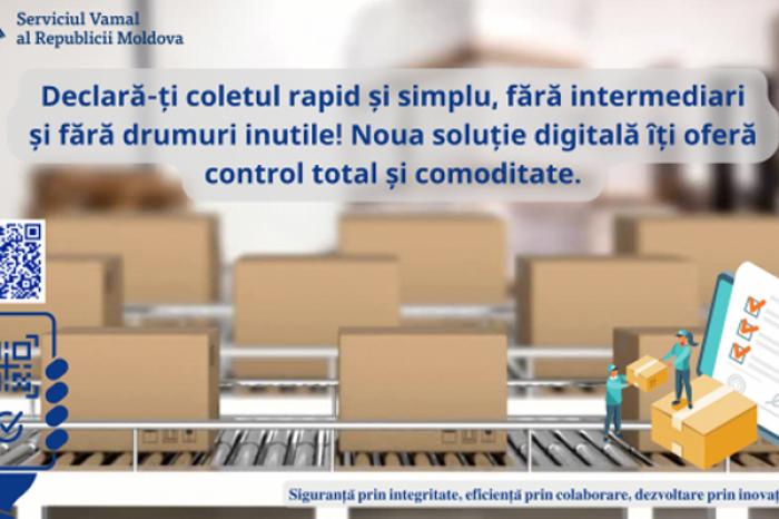 ​DECLARAREA ONLINE A COLETELOR ÎN VALOARE DE PESTE 150 DE EURO, POSIBILĂ ÎN MOLDOVA