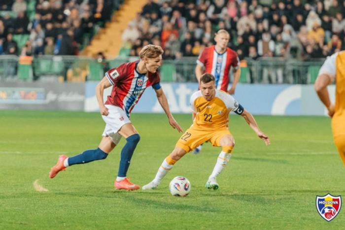 ​NAȚIONALA DE FOTBAL A MOLDOVEI PIERDE ÎN FAȚA NORVEGIEI 0:5