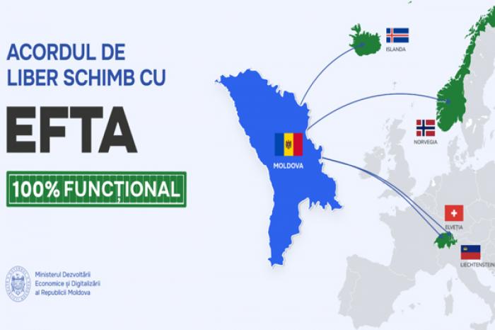 ​ACORDUL DE LIBER SCHIMB AL MOLDOVEI CU ȚĂRILE EFTA INTRĂ ÎN VIGOARE ȘI PRODUCE EFECTE DEPLINE