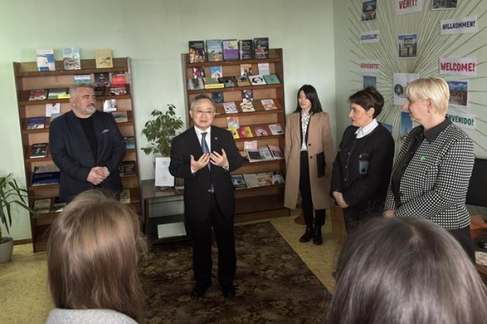 BIBLIOTECA UNIVERSITĂȚII DE STAT DIN BĂLȚI A FOST ÎMBOGĂȚITĂ CU 79 DE CĂRȚI DESPRE JAPONIA ÎN CADRUL PROIECTULUI READ JAPAN
