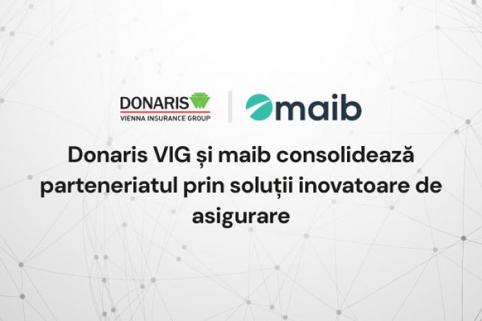 ​Donaris VIG și maib consolidează parteneriatul prin soluții inovatoare de asigurare