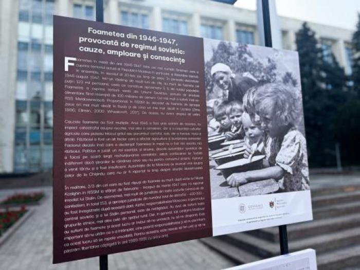 Expoziția dedicată victimelor foametei din anii 1946-1947, lansată de Guvern. Premierul Dorin Recean: “Este important să ținem minte trecutul și să învățăm să trăim într-o Moldovă unită și liberă”