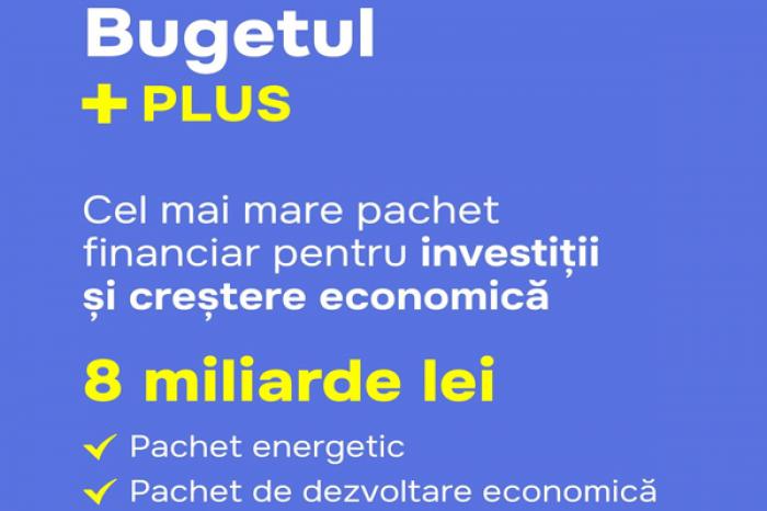 ​PACHETUL BUGETAR +PLUS A DEVENIT POSIBIL DATORITĂ SPRIJINULUI ACORDAT DE UE