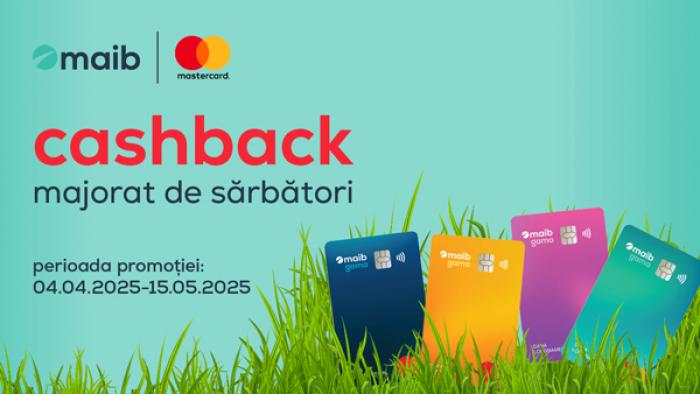 ​Paște fericit cu maib și Mastercard: cashback majorat pentru sărbători cu adevărat speciale