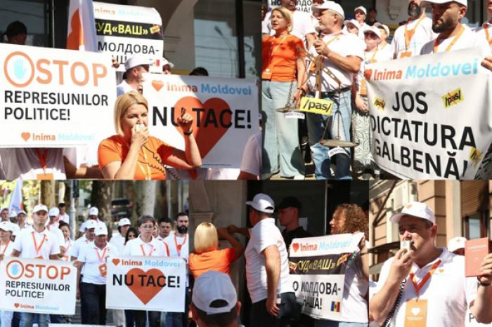 Протест против диктатуры PAS: INIMA MOLDOVEI освободит страну от жёлтого режима