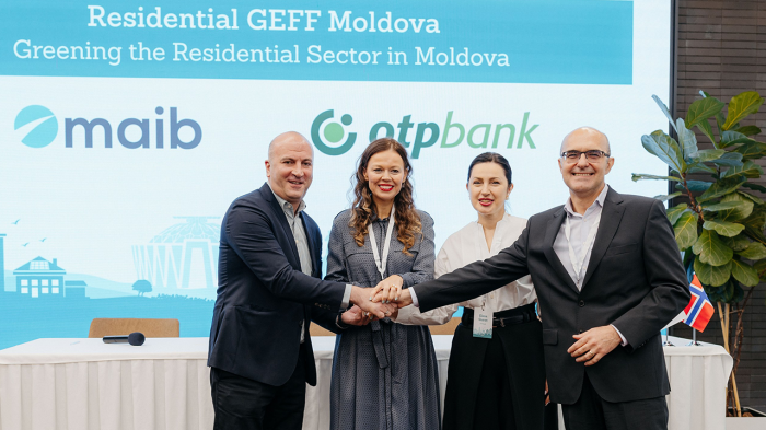 Maib подписал соглашение с ЕБРР на 15 миллионов евро в рамках новой Программы финансирования зеленой жилой экономики (GEFF)