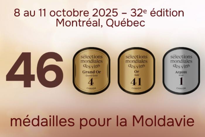 ​МОЛДАВСКИЕ ВИНА ЗАВОЕВАЛИ 46 МЕДАЛЕЙ НА КОНКУРСЕ SÉLECTIONS MONDIALES DES VINS 2025 В КАНАДЕ