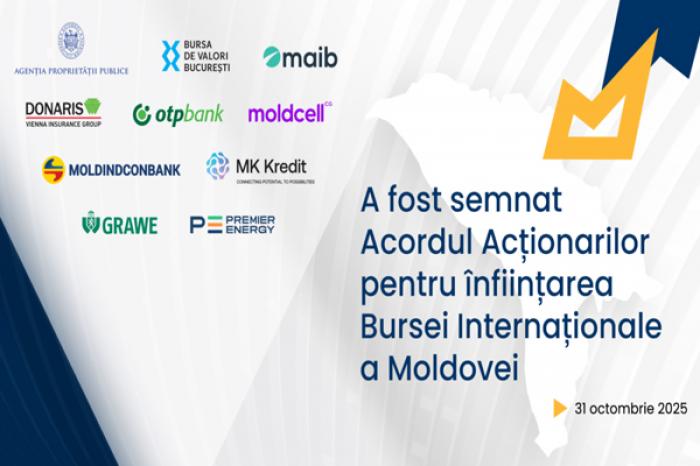 АКЦИОНЕРЫ PREMIER ENERGY PLC ПОДПИСАЛИ СОГЛАШЕНИЕ О СОЗДАНИИ MOLDOVA INTERNATIONAL STOCK EXCHANGE