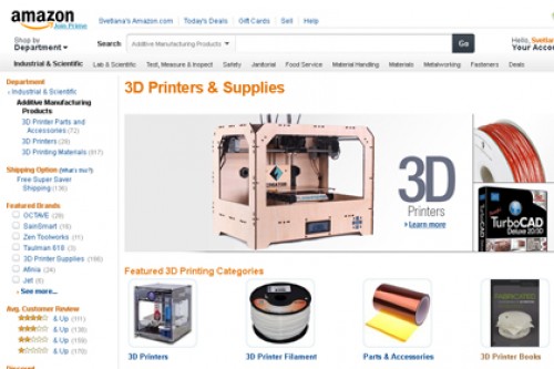 Amazon открыл магазин 3D-принтеров